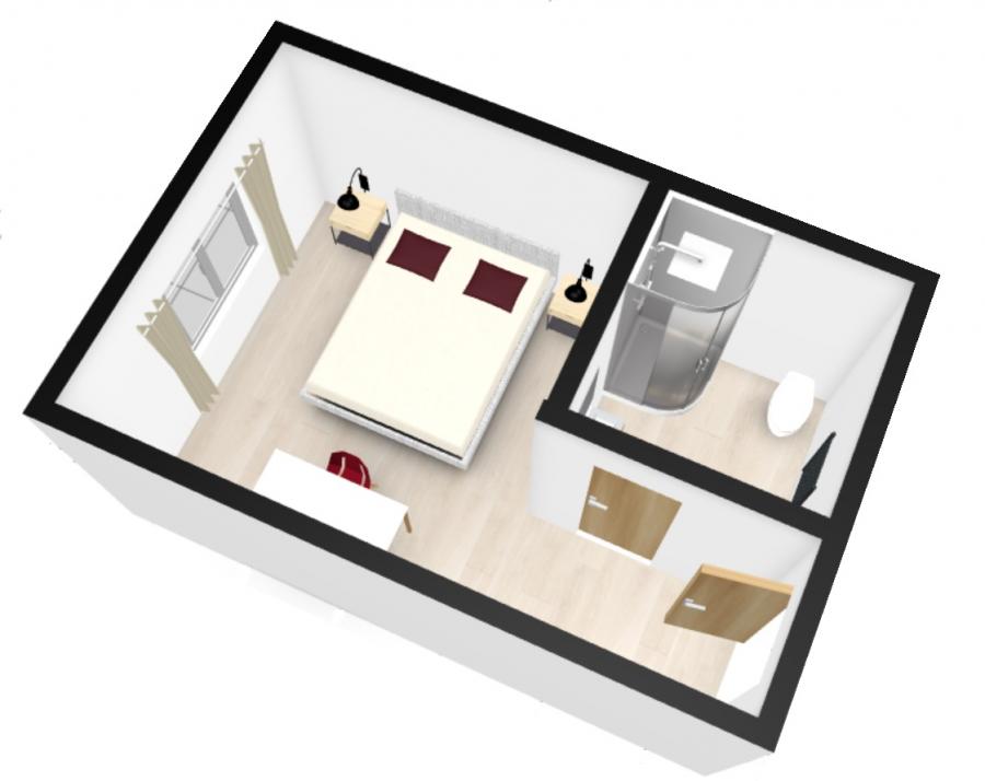 Rzut apartamentu: Studio Chardonnay New